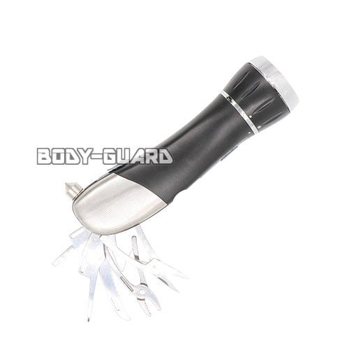 マルチツール搭載　LEDライト　タイプ1　ブラック