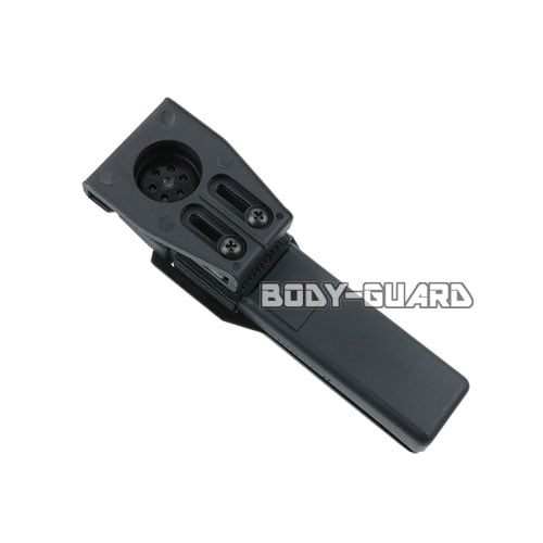 バトン用 ハードホルスター 回転式 ブラック 21-26インチ対応