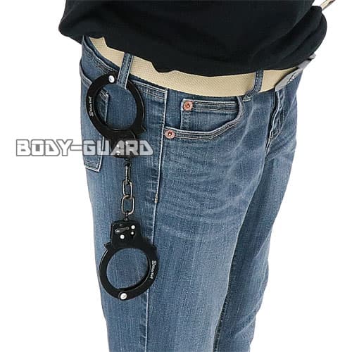 ハンドカフ(手錠) シングルロック (ブラック)【ゆうパケット送料無料】