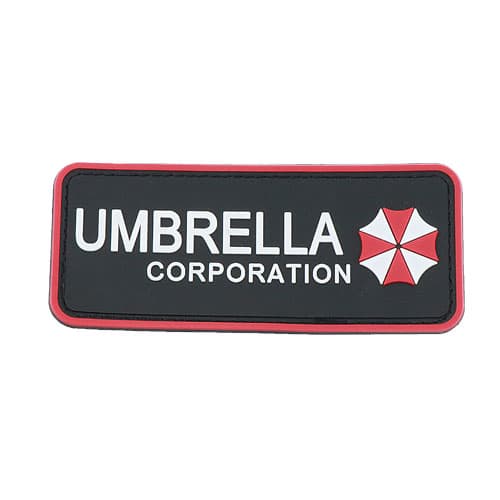 角丸ワッペン　「UMBRELLA　CORPORATION」　12×5　タイプ1【ゆうパケット送料無料】