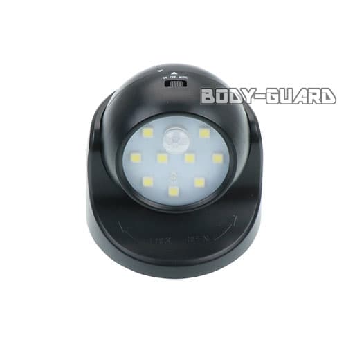 人感センサー　誘導灯　ブラック　360度回転式