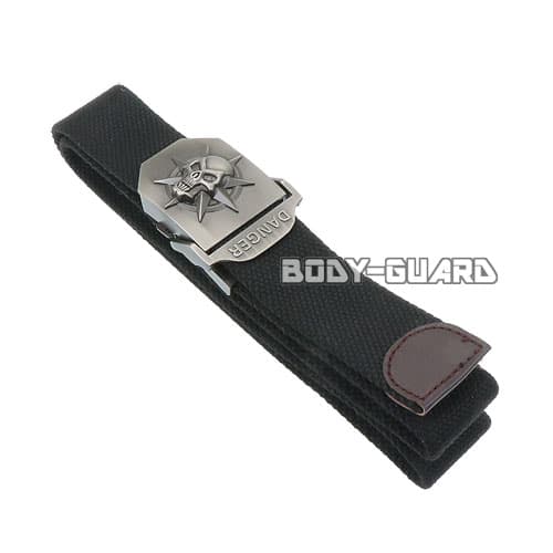 GIベルト　DANGER　ドクロ　ブラック