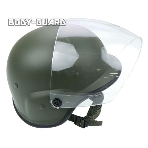 グリーンカーキのミリタリー ヘルメット - 軍用ヘルメットの