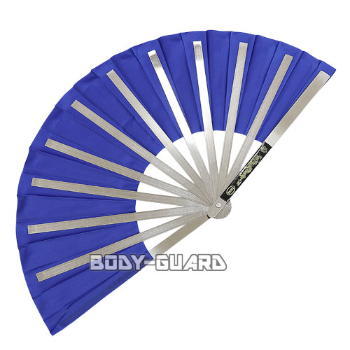 鉄扇　武道扇子 武具 カンフー鉄扇 ブルー