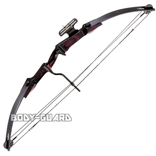 PerfectLine社製COMPOUND　BOW　55ポンドアーチェリー　レッドカーボン　　