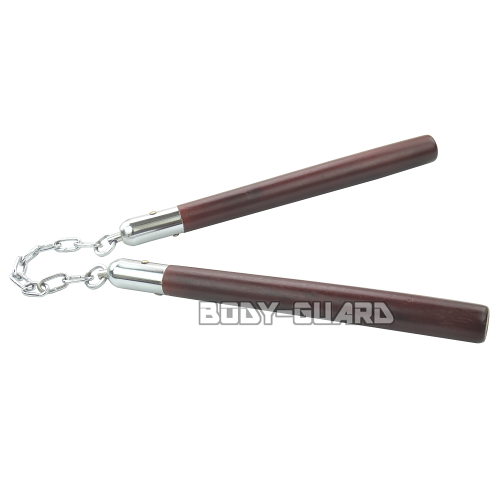 木製ヌンチャク　濃茶　　