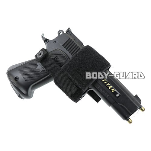 ナイロンエアガンホルダー ブラック【ゆうパケット送料無料】