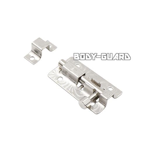 バレルボルト　ドアロック　シルバー　50×28mm【ゆうパケット送料無料】