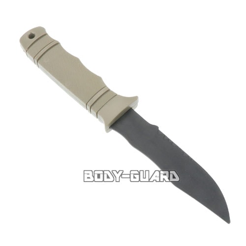 ラバー製　トレーニングナイフ　タイプ3　ベージュ【ゆうパケット送料無料】