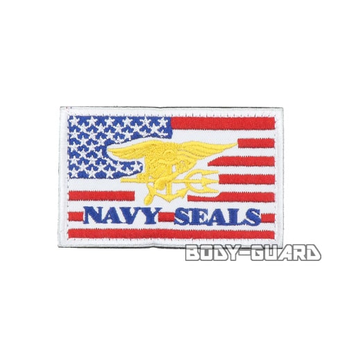 NAVY　SEALS　ワッペン　レッド【ゆうパケット送料無料】