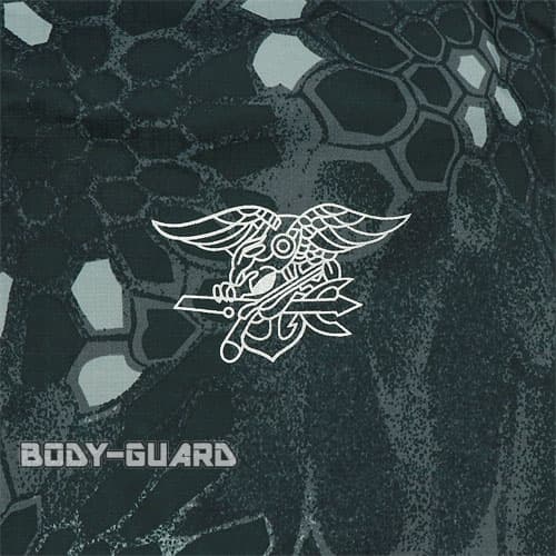 クリプテック迷彩柄ブラック フード付きジャケット HAN WILD XL