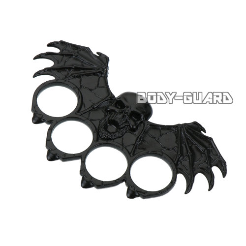 デザインナックル　バットスカル　ブラック【ゆうパケット送料無料】