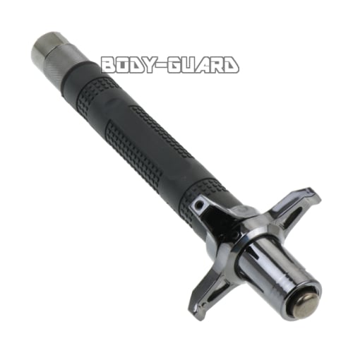 骨董　十字鍔 鐔(鍔)－ t-608 尾張 十字木瓜鐔 鉄地（刀苑社上々作）（研の名人 大川