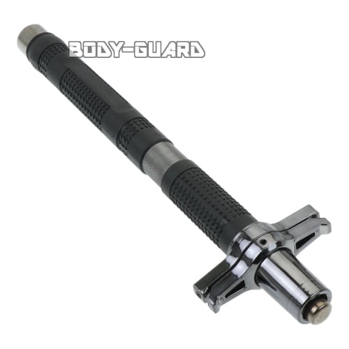 ガラス割り付き警棒 十字鍔 スクプレ 37 ブラック