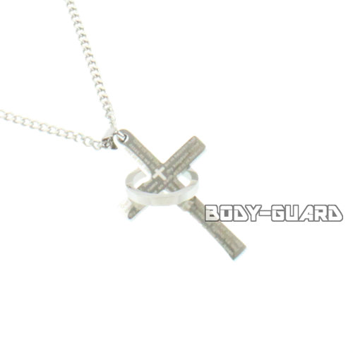 十字架リングネックレス　タイプ2【ゆうパケット送料無料】