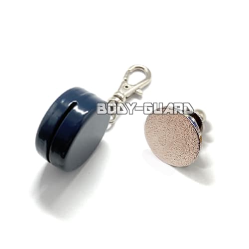 ファスナー閉め忘れ防止鈴　hiramake ピタ鈴★　ファスナー1つ用　ネイビー