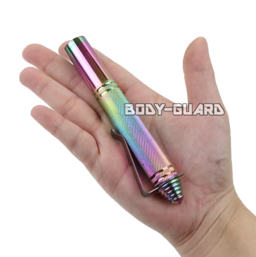 【大セール】希少　3点セット　レインボー治療　レインボーパワー　金属棒　氣 SDGBSG 小型警棒 12 レインボー