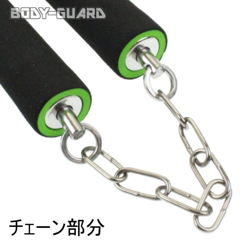 スポンジヌンチャク ベアリング ブラック×グリーン