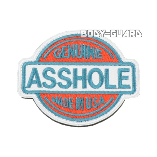 GENUINE ASSHOLE　円形ワッペン【ゆうパケット送料無料】