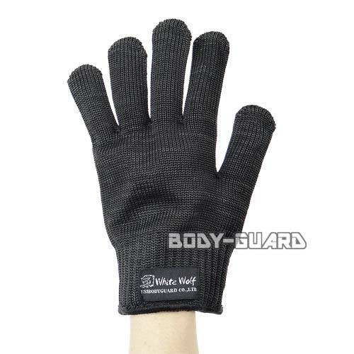 防刃グローブ ホワイトウルフ ブラック【ゆうパケット送料無料】