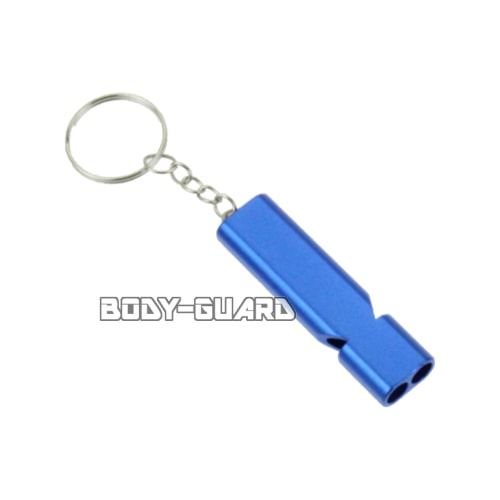 シンプル2連ホイッスル ブルー【ゆうパケット送料無料】