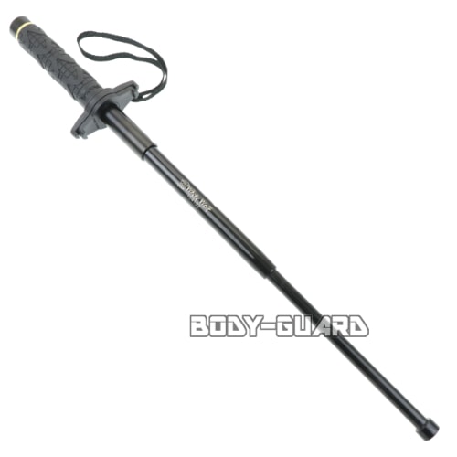 ホワイトウルフ4140カスタムスチール警棒 21 鍔付★ラバーグリップ【全日本防犯グッズ協会推奨品】