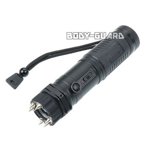 【ZAP】LE　フラッシュライト付スタンガン　100万ボルト　ブラック★★