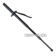 ユイル　KF-1　アルミ三段警棒　26　フラッシュライト搭載　ダブルガード　ブラック　ロックピン式