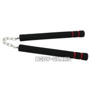 スポンジヌンチャク　ベアリング　ブラック×レッド