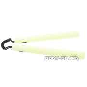 プラスチックヌンチャク　紐タイプ　ホワイト　