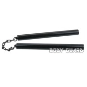 金属製　ストレートヌンチャク　フルブラック