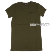POLICE　半袖Tシャツ　タイプ3　バックプリントあり　カーキ　M【ゆうパケット送料無料】