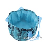 折りたたみバケツ　迷彩柄