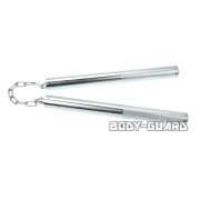 ステンレスヌンチャク・棍棒　シルバー