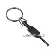 タクティカルカフキー　キーリング付き　タイプ2　★フラットローレット【ゆうパケット送料無料】