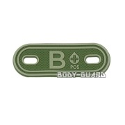 血液型マーカー　カーキ　B+【ゆうパケット送料無料】