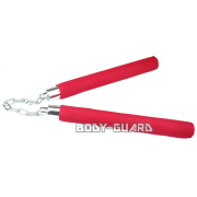 傷有り商品激安!　ヌンチャクスポンジ巻き　赤　　