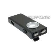 小型スタンガン　クリップ付き　充電式　ブラック