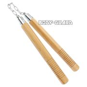 木製ヌンチャク　八角　アイボリー