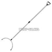 【3本から送料無料】伸縮式　サスマタ　握りグリップ付き　シルバー