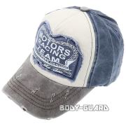 RACING　TEAM　キャップ　ブラウン×ネイビー