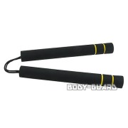 スポンジヌンチャク　紐タイプ　ブラック