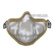 メッシュマスク　タイプ2　ドクロ　ベージュ