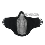 メッシュマスク　フェイスガード　ブラック
