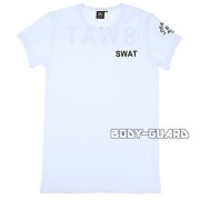 SWAT　半袖Tシャツ　バックプリントあり　ホワイト　XL【ゆうパケット送料無料】