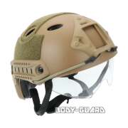 ファストヘルメット　ゴーグル付き　ベージュ