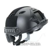 ファストヘルメット　ゴーグル付き　ブラック