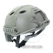 ファストヘルメット　ゴーグル付き　グレー