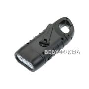 サバイバルライト　ソーラー&手動充電対応　ブラック