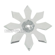 手裏剣・クロームメッキ　Lタイプ　11センチ　八方　